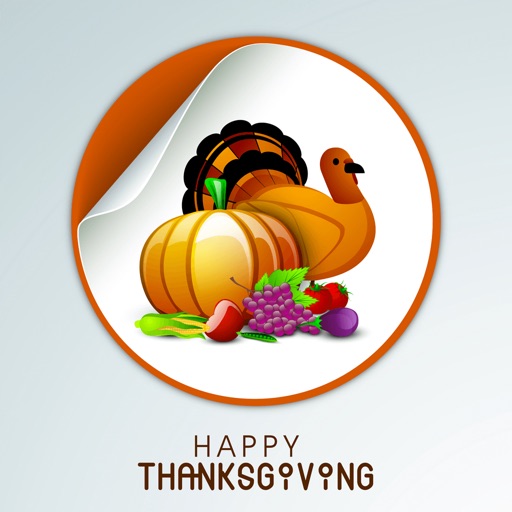 Thanksgiving Stickers For Messages & Photo To Edit icon
