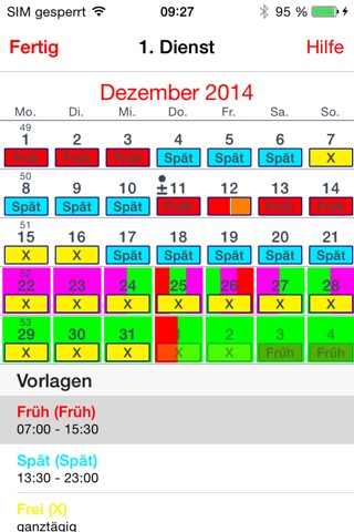 Mein Kalender-Pro (Ferien/Feiertage/Notiz/Dienste) screenshot 2