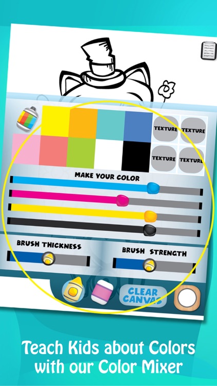 Kids Paint & Play, Coloring Book & DIY Brushes