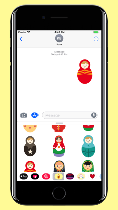 Russian dolls stickers emoji screenshot 4