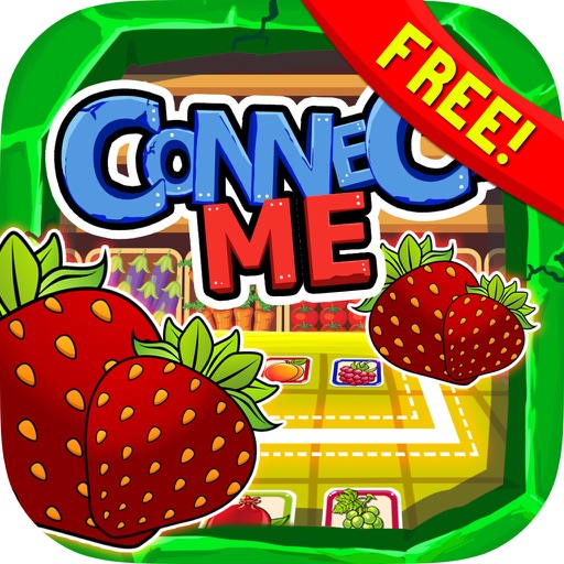 Connect Me Flow Puzzle Logic for Fruit and Berries Icon