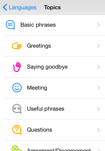 Phrasebook for travelers screenshot 2