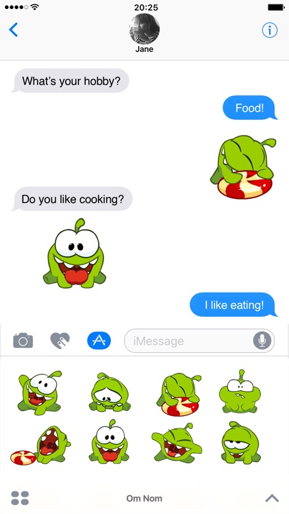 Om Nom Stickers