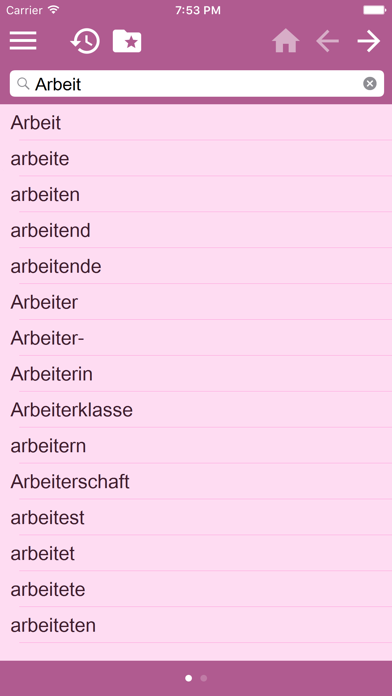 Afrikaans German Dictionary screenshot 3