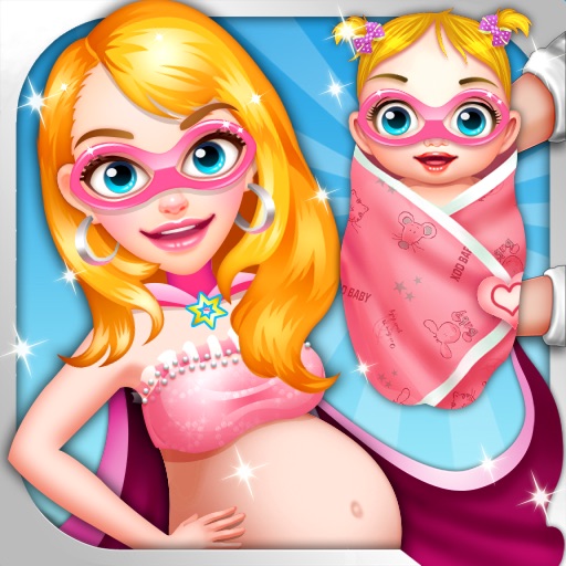 Superhero Mommy's New Baby - Free Kids Games iOS App