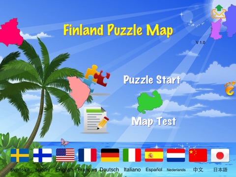 Finland Puzzle Map screenshot 3