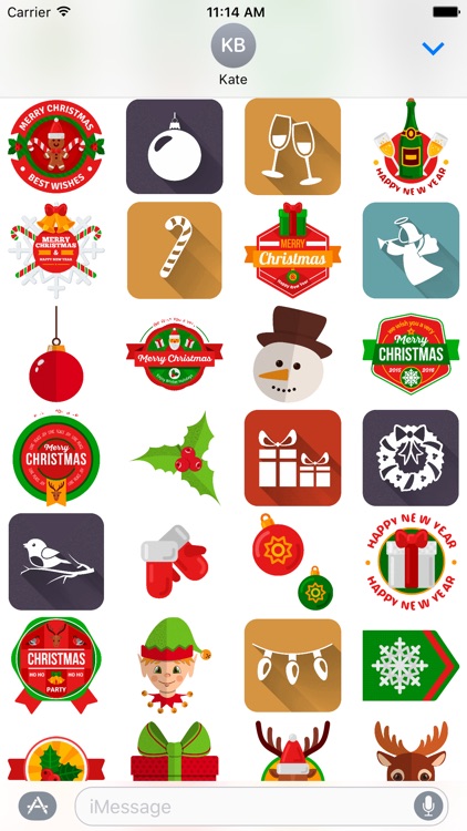 Holiday and Christmas Stickers screenshot-3