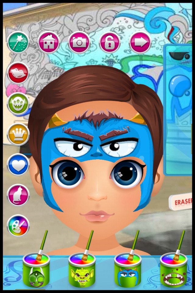 Baby Face Skin Paint Doctor - play a little make-up fashion salon makeover game for kids screenshot 3