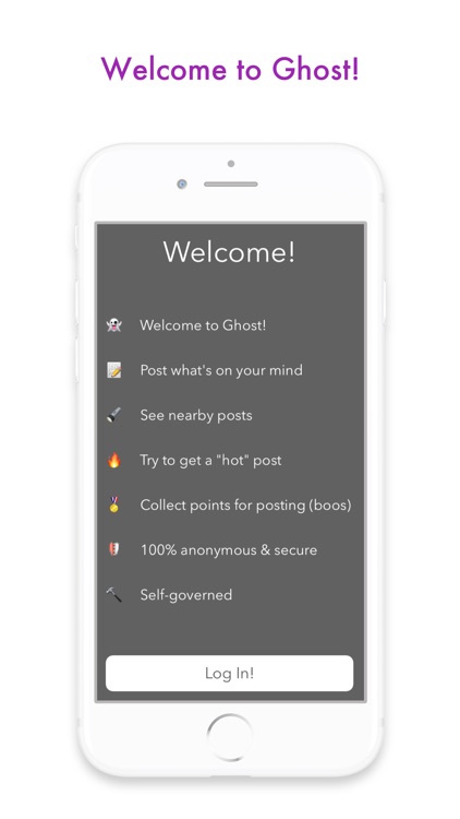 ghost - anonymous social feed