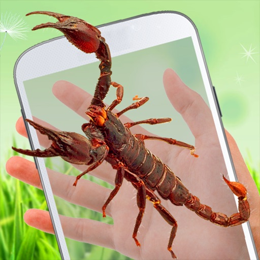 Scorpion on hand prank: scary joke Icon