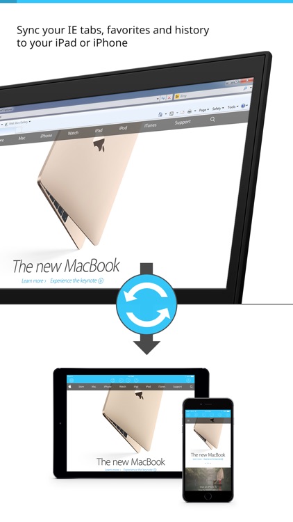 Sync for IE (Microsoft Internet Explorer) tabs, favorites and history
