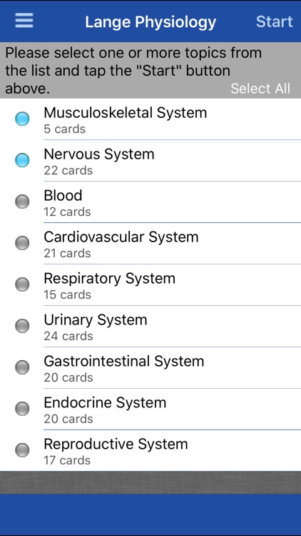 Physiology Lange Flash Cards