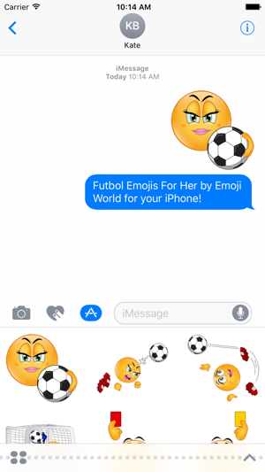 Futbol Emoji Stickers For Her(圖1)-速報App