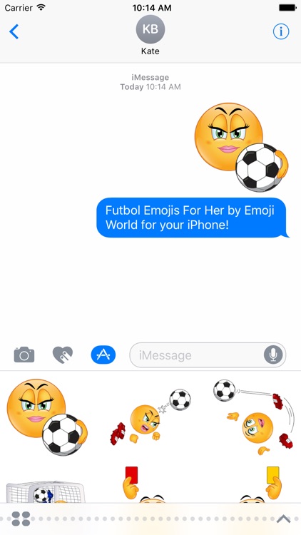 Futbol Emoji Stickers For Her