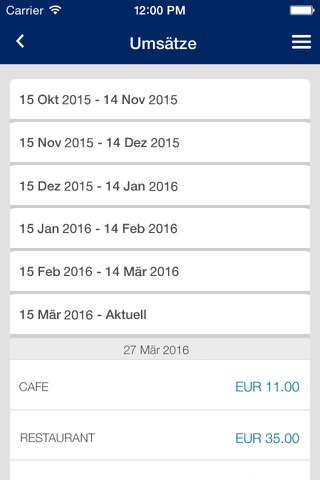 Amex Deutschland screenshot 2