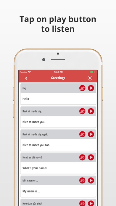 Learn Danish Language screenshot 4