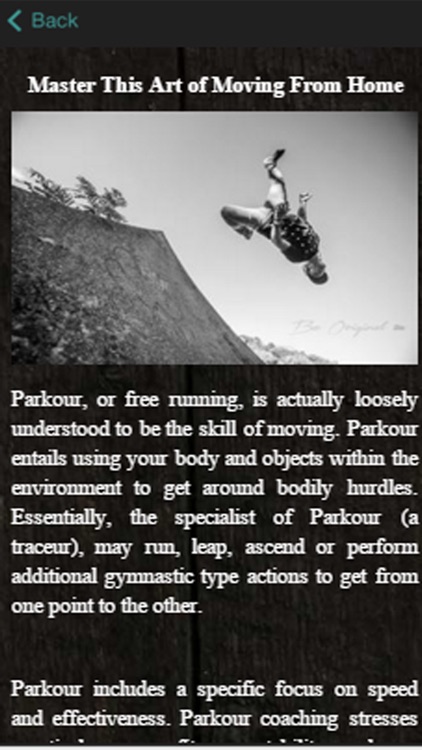 Parkour Training For Beginners