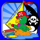 Free pirate games finger painting kid-coloringbook