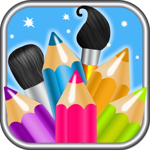 Coloring Book - Finger Paint For Kids Icon