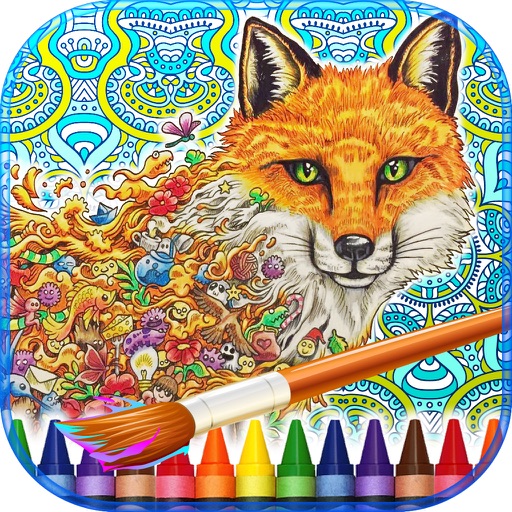 Animorphia Adult Coloring Book Icon