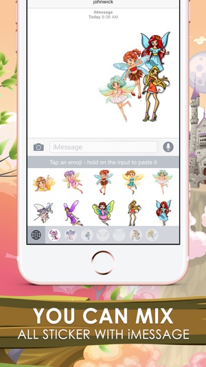 Fairy Tale Emoji Sticker Keyboard Themes ChatStick(圖3)-速報App