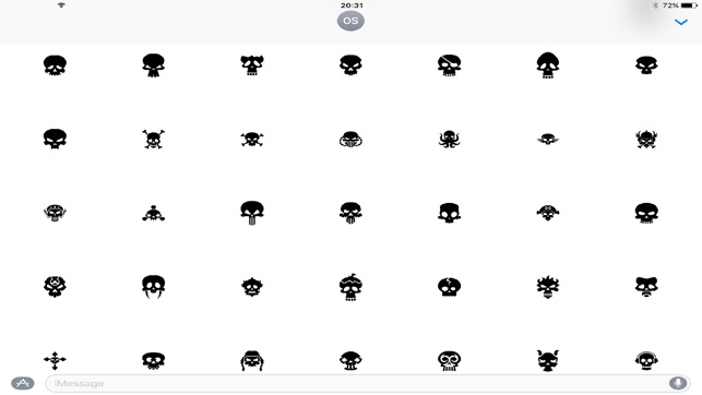 Skulls Stickers for iMessage(圖3)-速報App