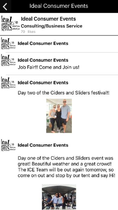 Ideal Consumer Events screenshot 4