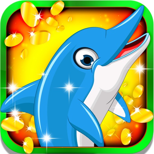 Dolphin Casino Paradise Slots: Play and win gold coins and secret prizes icon