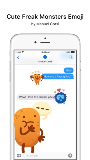 Cute Freak Monsters Emoji(圖1)-速報App