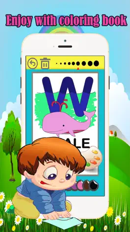 Game screenshot Книжка-раскраска: Английский ABC Kids Learning fun mod apk