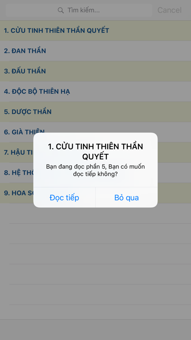 How to cancel & delete Truyện võ lâm - Truyền kỳ tiên hiệp - Sách Mobile from iphone & ipad 2