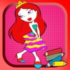 All princess game crayon fun-coloring book girls