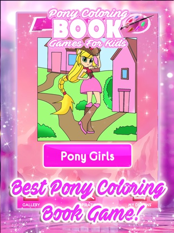 Pony Coloring Book Games: Pages for My Little Kids screenshot 2