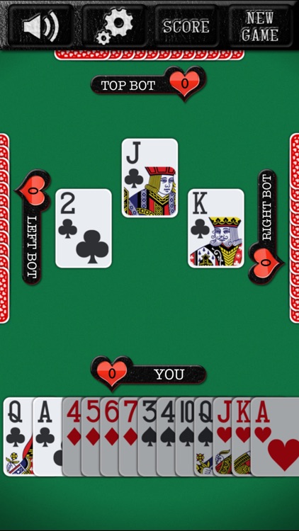 online card game classic hearts game