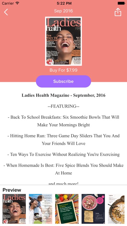 Ladies Health Magazine
