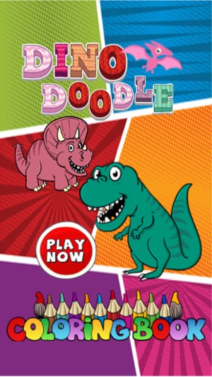 Dinosaur coloring page for kid doodle coloringbook(圖1)-速報App