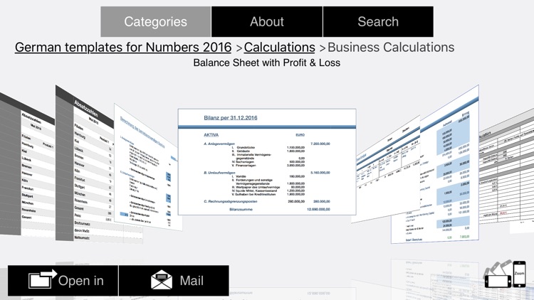 German Templates for Numbers 2016