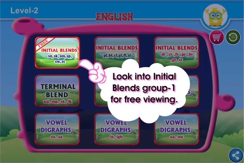 Look And Learn English with Popkorn : Level 2 screenshot 2