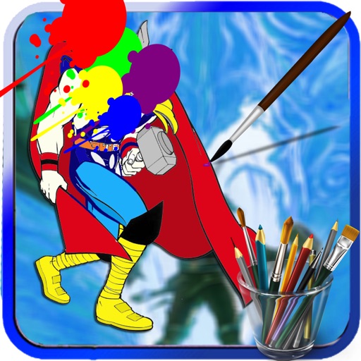 Color For Kids Game Thor Version