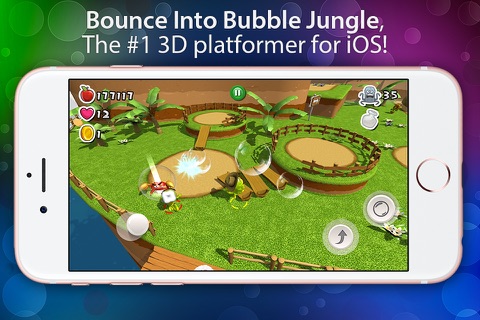 Bubble Jungle ® - Super Chameleon Platformer World screenshot 2