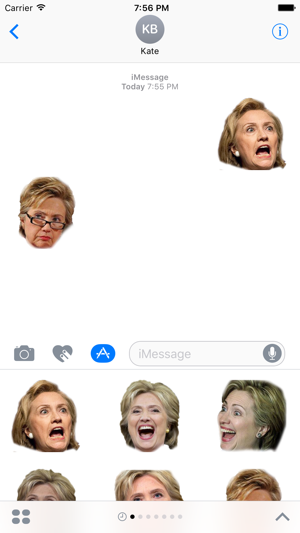 Hillary Clinton Emoji Stickers(圖1)-速報App