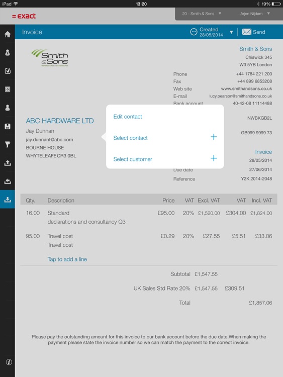 Exact Online for iPad screenshot-4