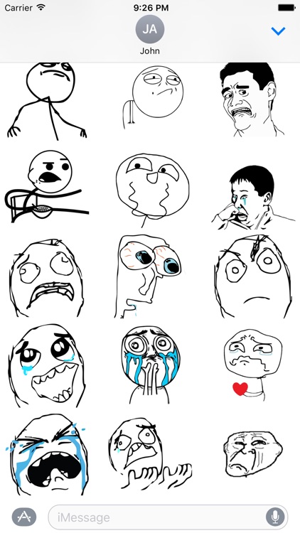 Memes - Rage Comic Stickers for iMessage