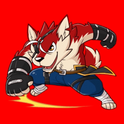 Rex - Naughty wolf stickers for iMessage