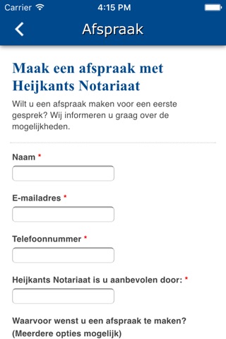 Heijkants Notariaat screenshot 3