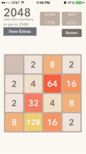 2048 Slider - The 2048 Number Puzzle Gam