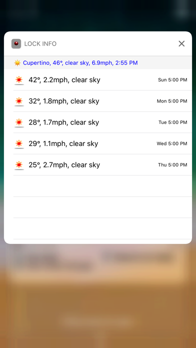 Lock Info Screenshot 2