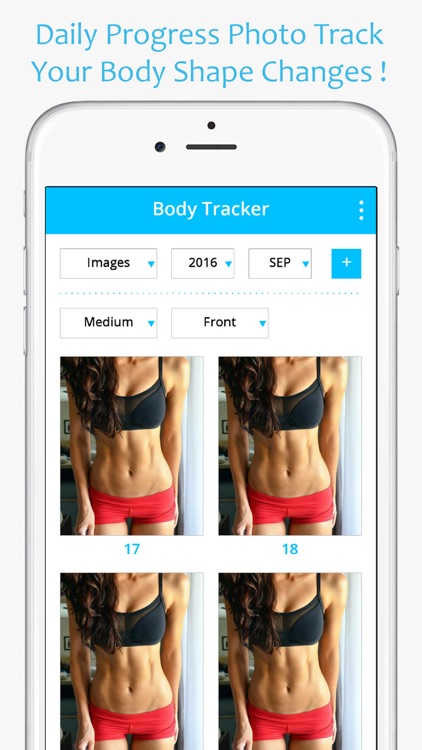 Body Fit Progress Tracker - Photo & Measurements