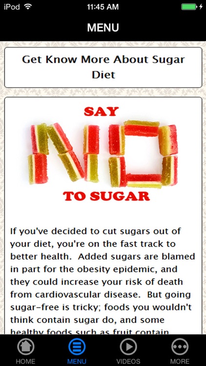 No Sugar Diet - Beginner's Guide