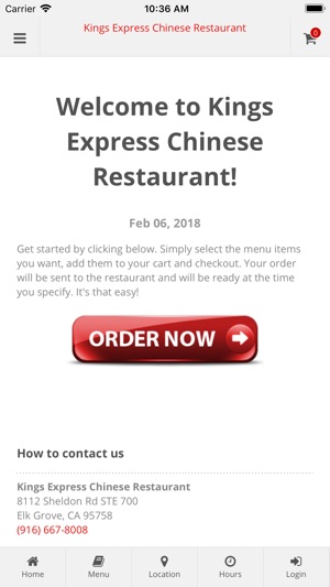 Kings Express Chinese Ordering